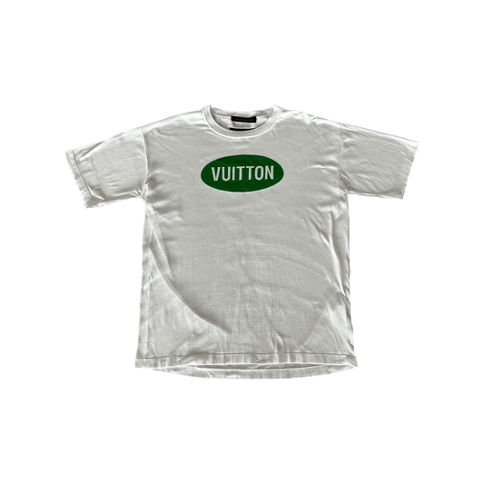 Louis Vuitton White & Green Vuitton Intarsia T-Shirt - Morely TrendsLouis Vuitton Type here:)