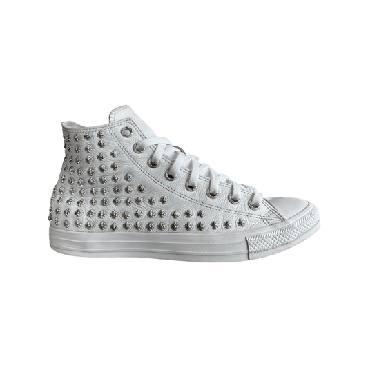 Chrome Hearts White Rhodium Cross High Top Converse - Morely TrendsChrome Hearts Type here:)