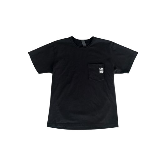 Chrome Hearts Black & White Embroidered Eyechart Logo T-Shirt