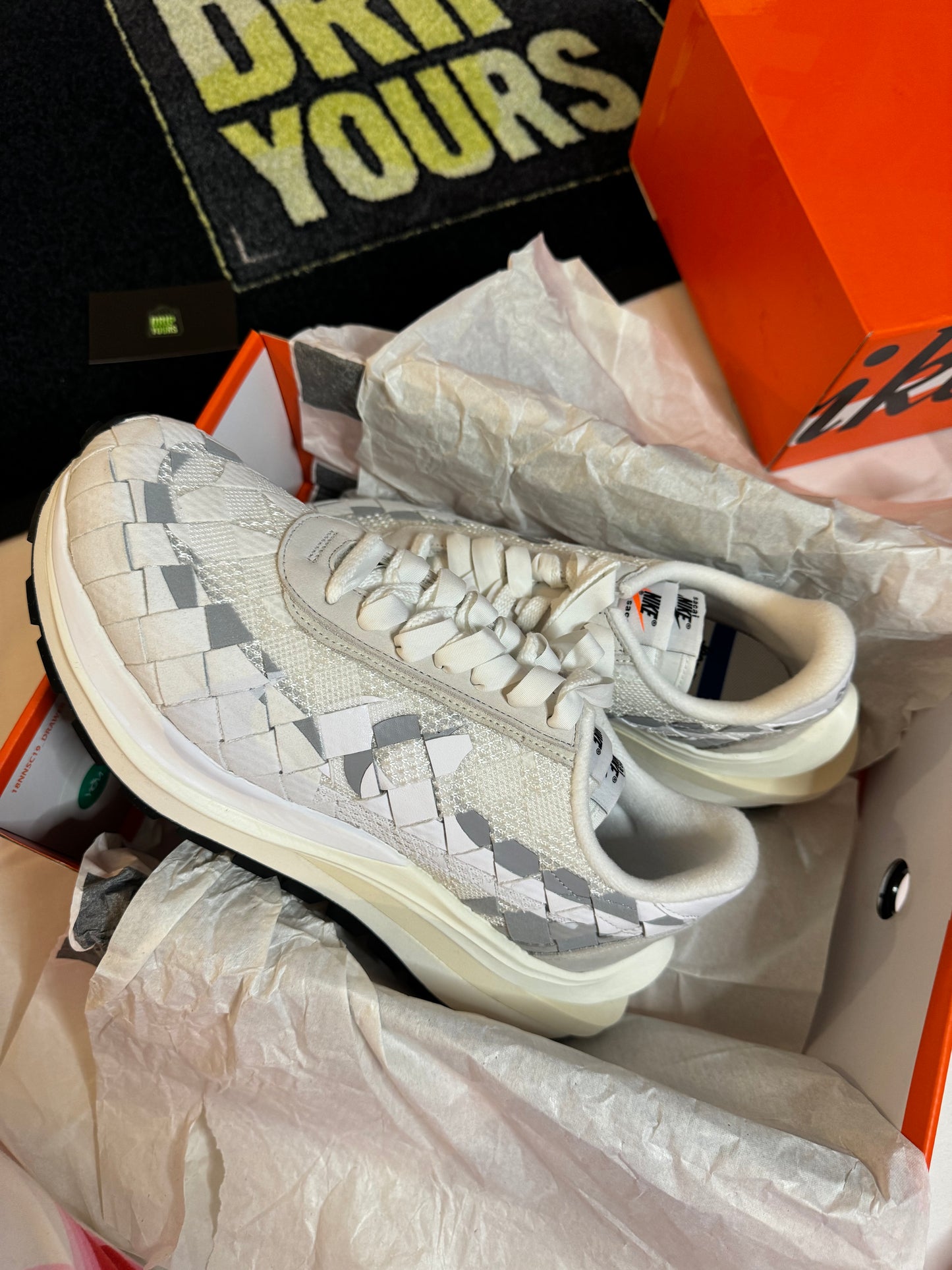 Nike Vapor Waffle Woven x sacai x Jean Paul Gaultier White
