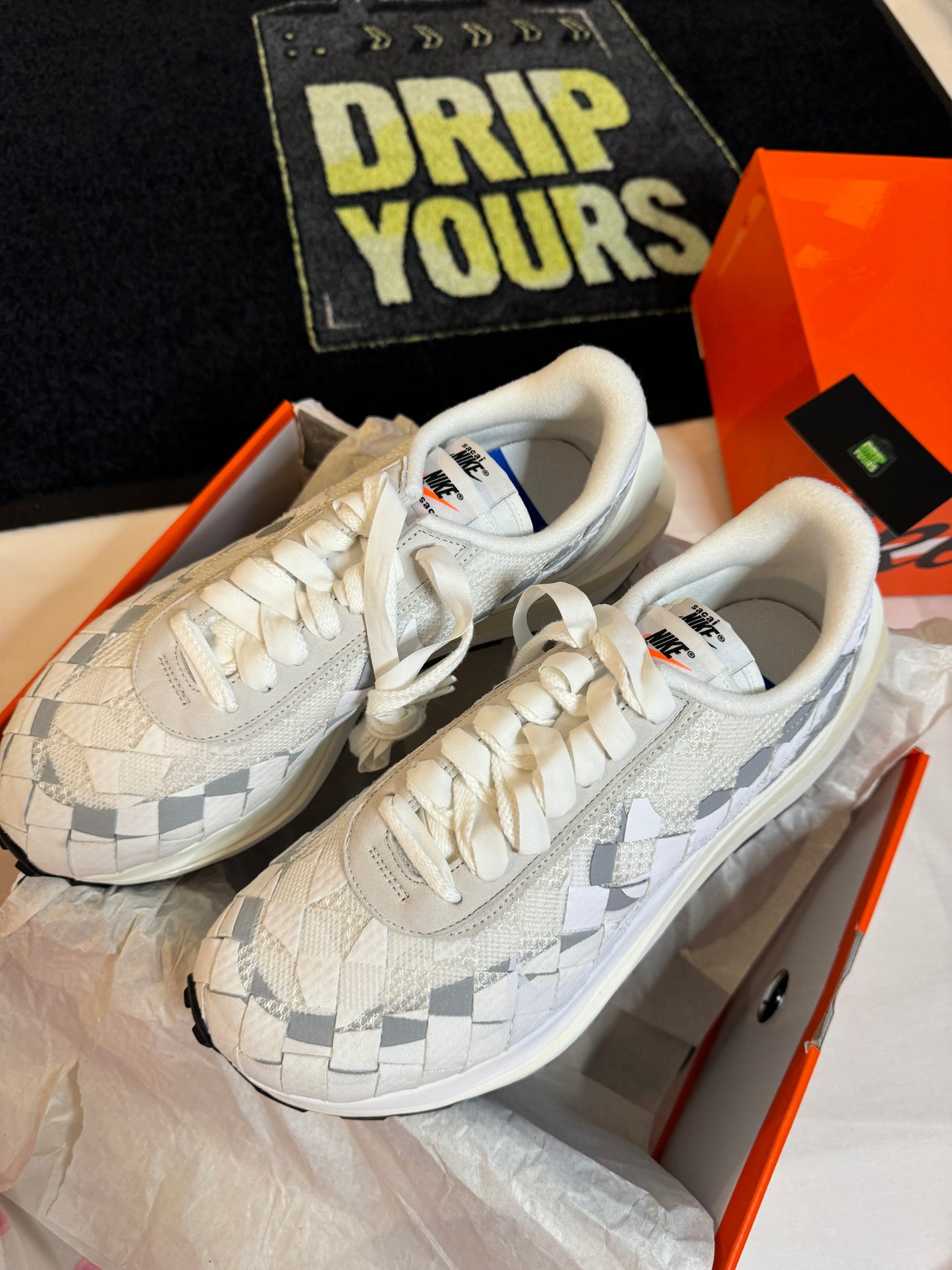Nike Vapor Waffle Woven x sacai x Jean Paul Gaultier White