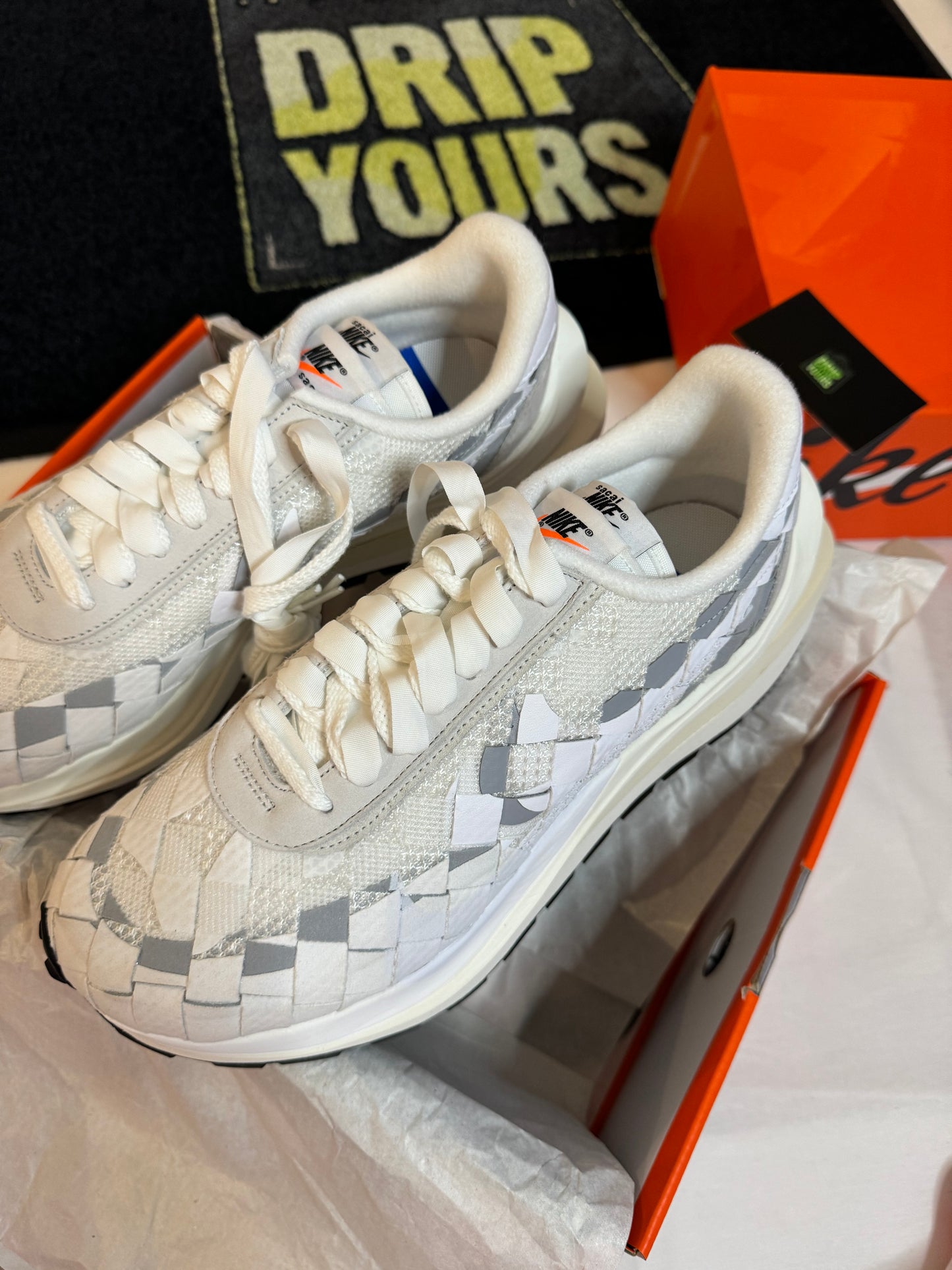 Nike Vapor Waffle Woven x sacai x Jean Paul Gaultier White