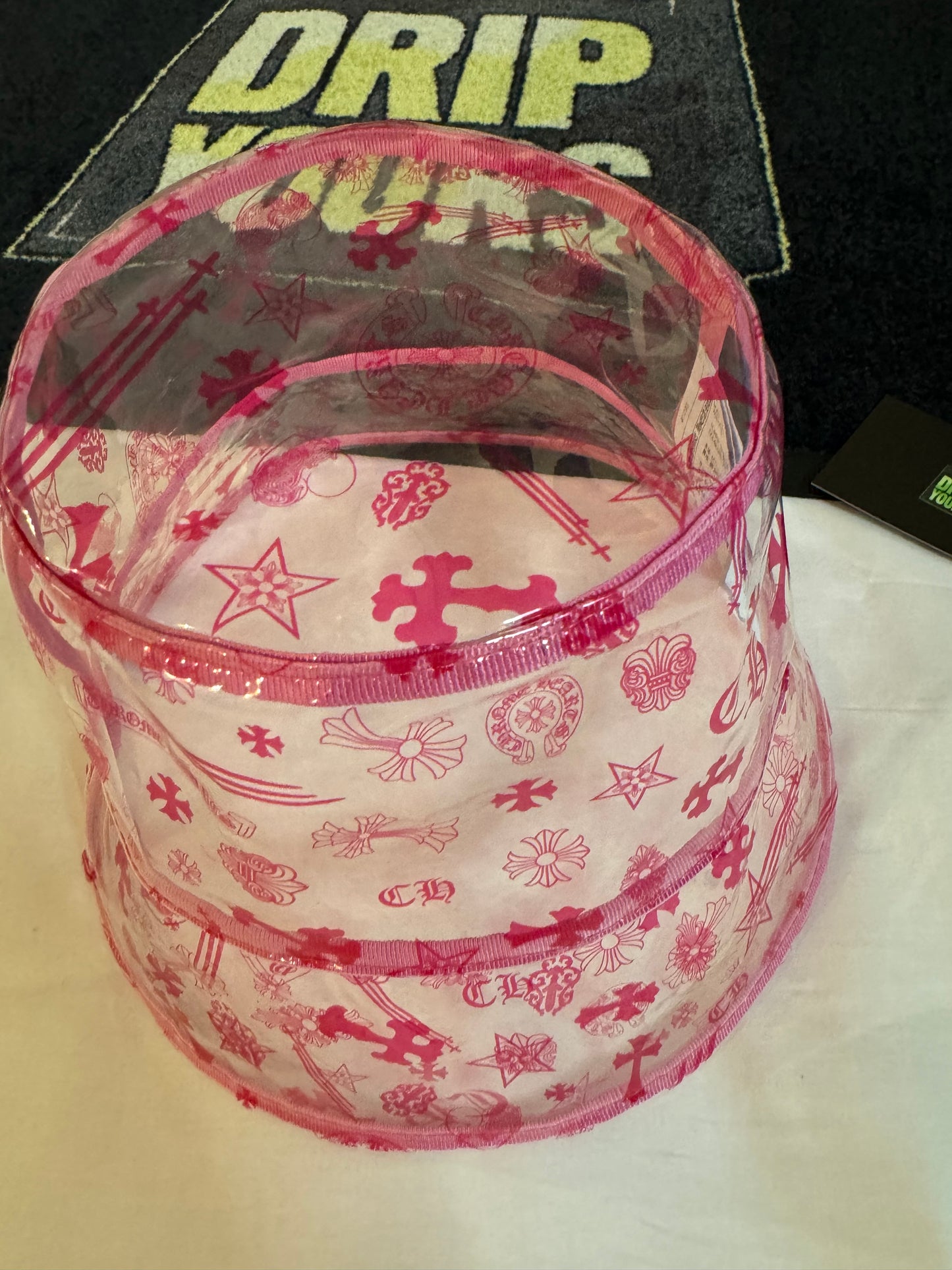 Chrome Hearts Pink Bucket Hat