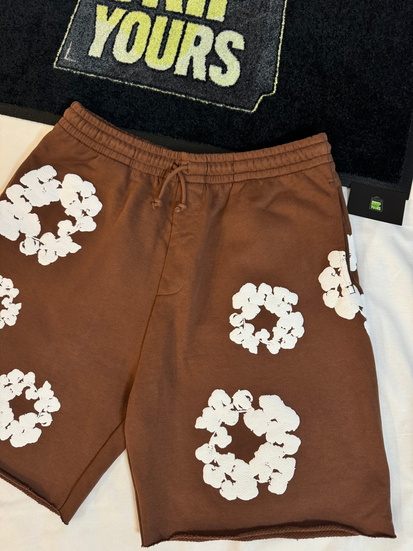 Denim Tears The Cotton Wreath Brown Shorts