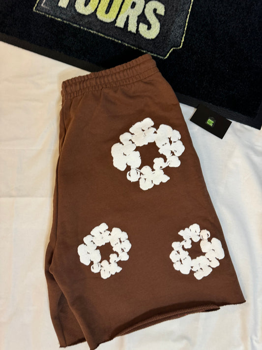 Denim Tears The Cotton Wreath Brown Shorts