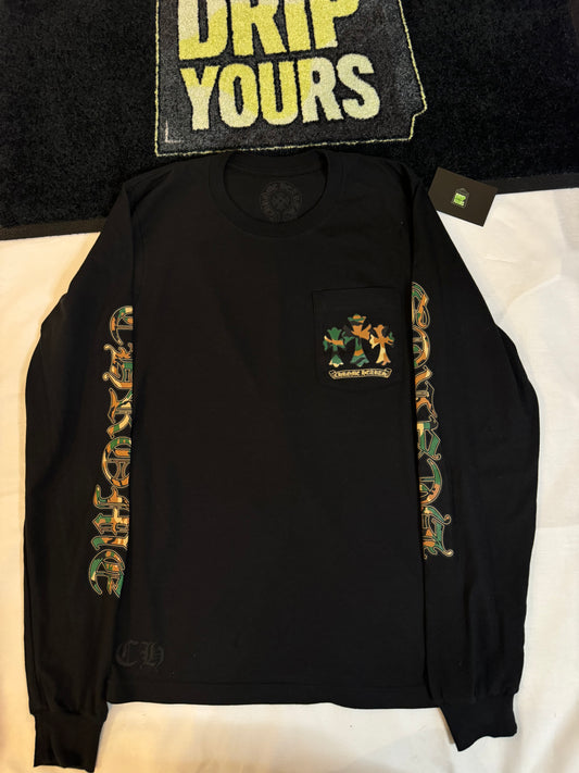 Chrome Hearts Horse Shoe Long-Sleeve T-Shirt 'Black/Camo'