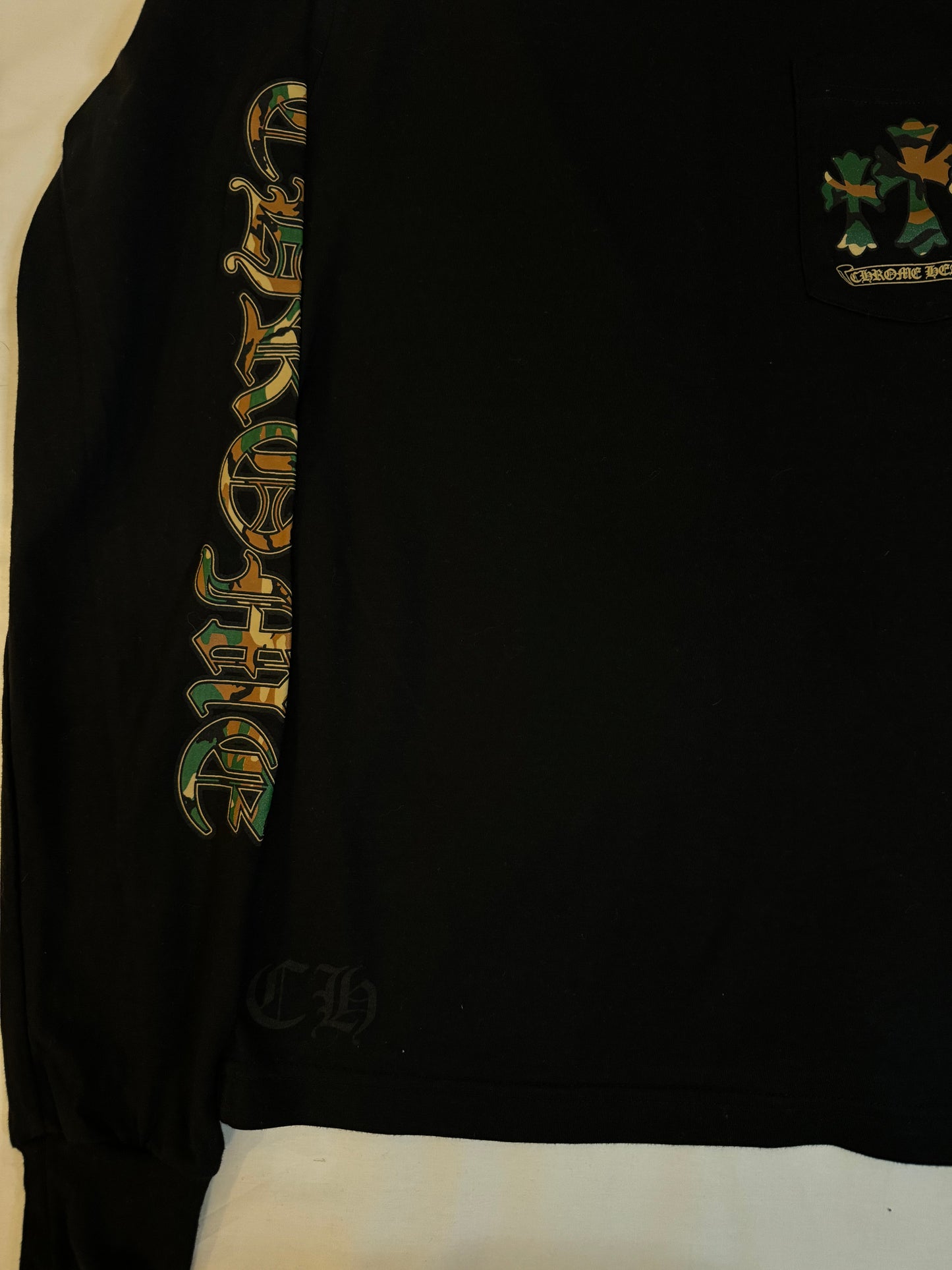 Chrome Hearts Horse Shoe Long-Sleeve T-Shirt 'Black/Camo'
