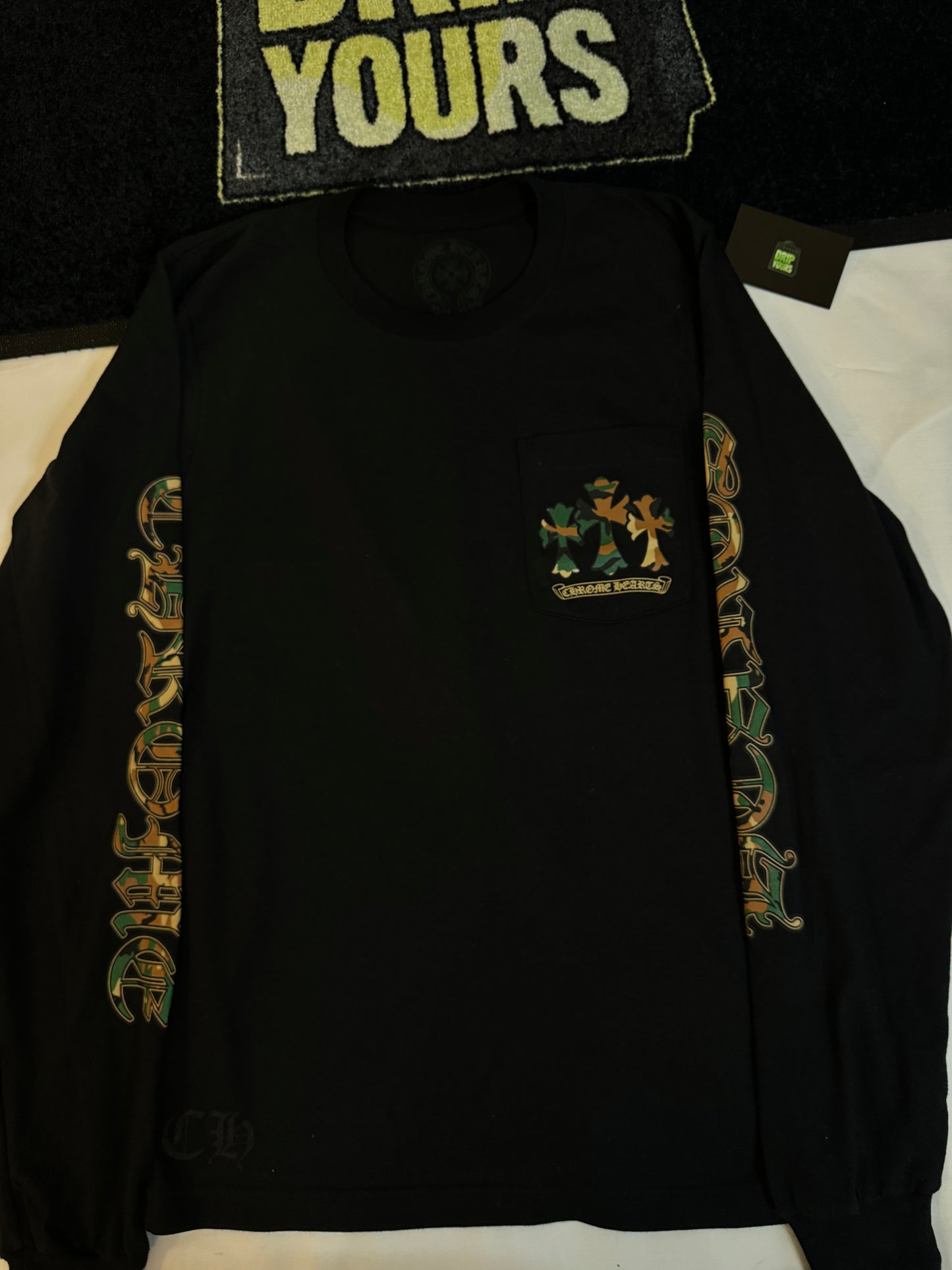 Chrome Hearts Horse Shoe Long-Sleeve T-Shirt 'Black/Camo'