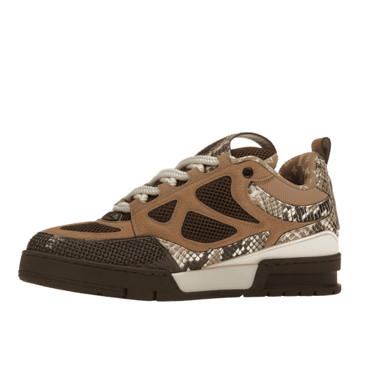 Louis Vuitton Skate Sneaker Brown Snakeskin