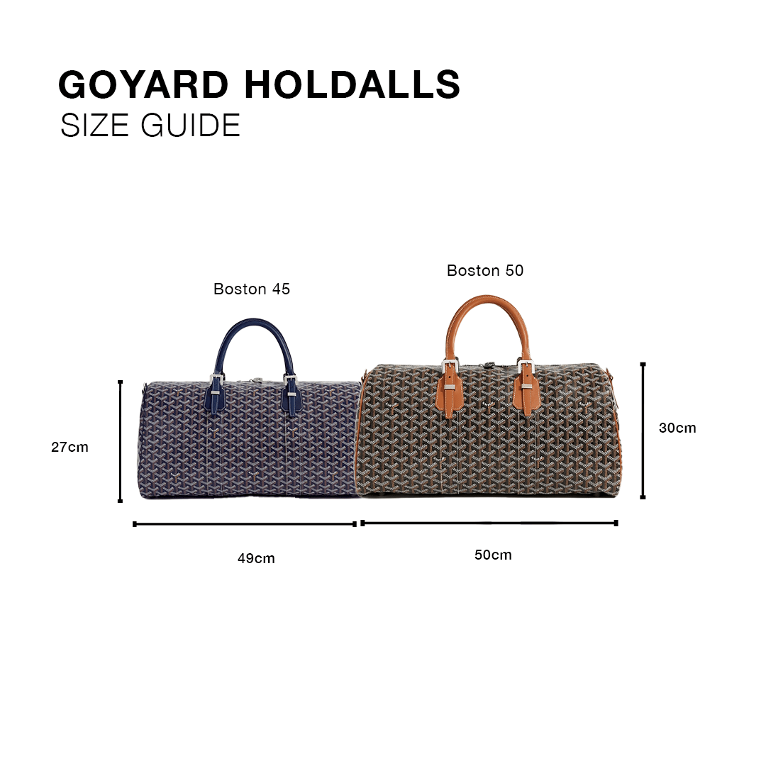 Goyard Boston 50 Grey Bag