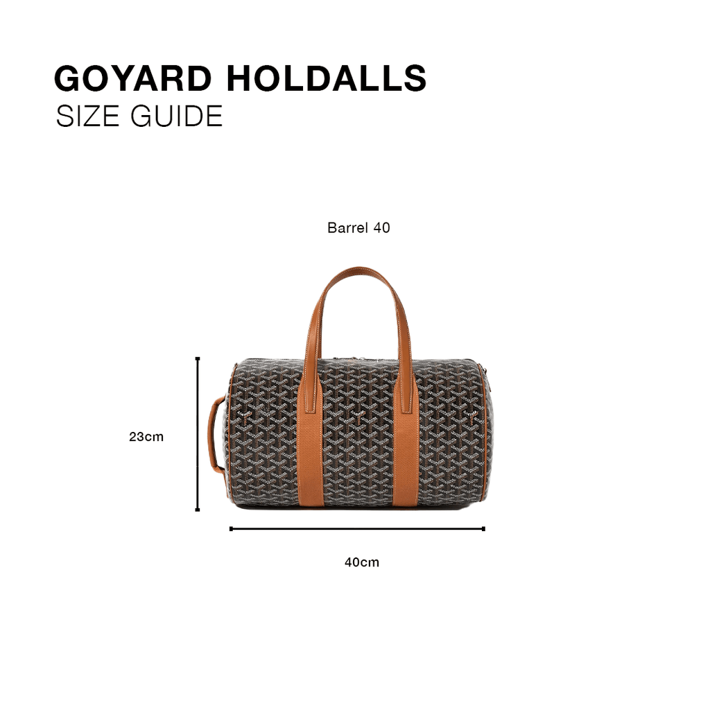 Goyard Barrel 40 Sports Bag White