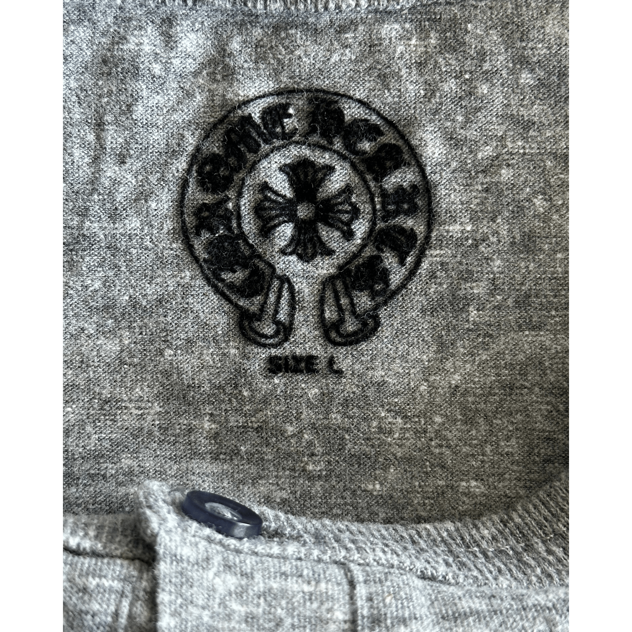 Chrome Hearts Grey & Multicolor Dagger Logo Women's T-Shirt