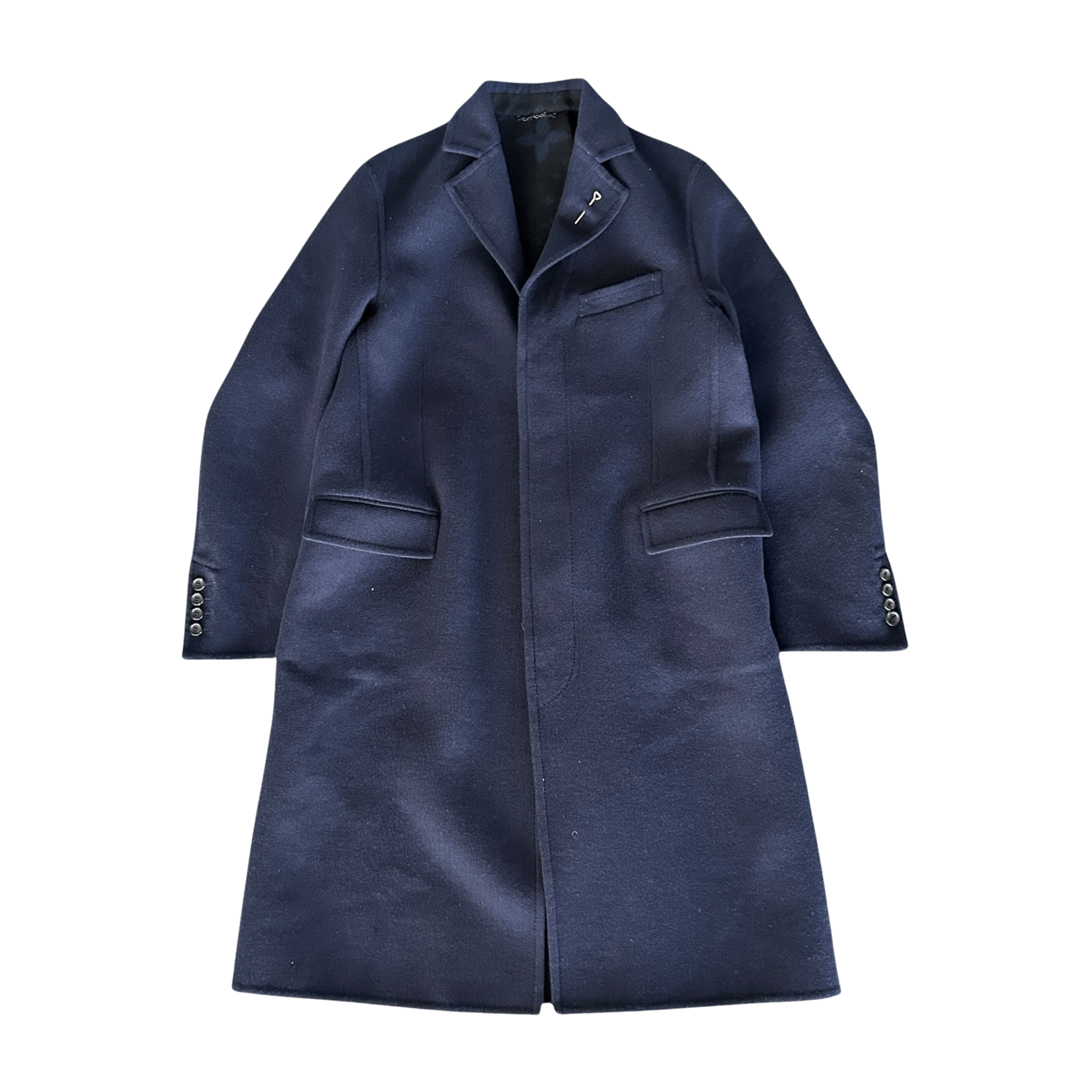 Louis Vuitton Navy Wool Peacoat