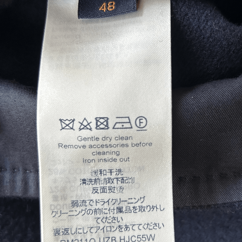 Louis Vuitton Navy Wool Peacoat