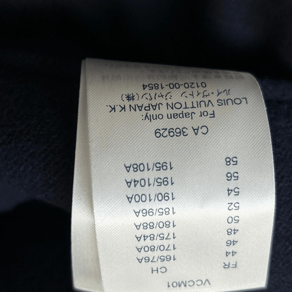 Louis Vuitton Navy Wool Peacoat