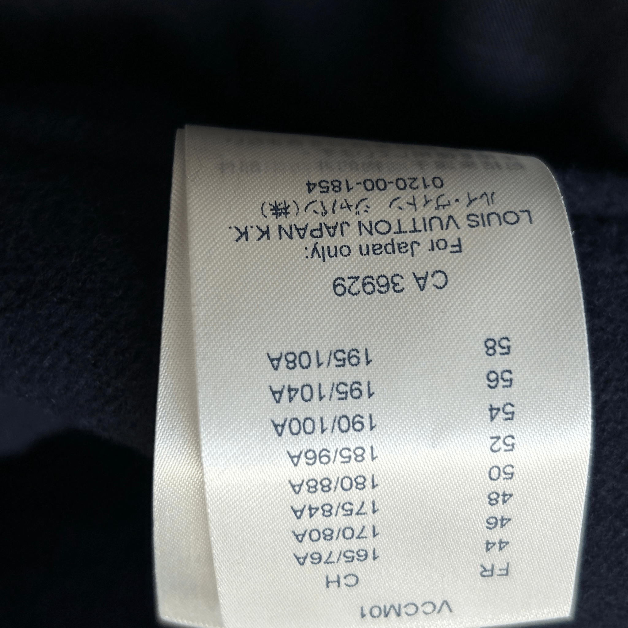 Louis Vuitton Navy Wool Peacoat