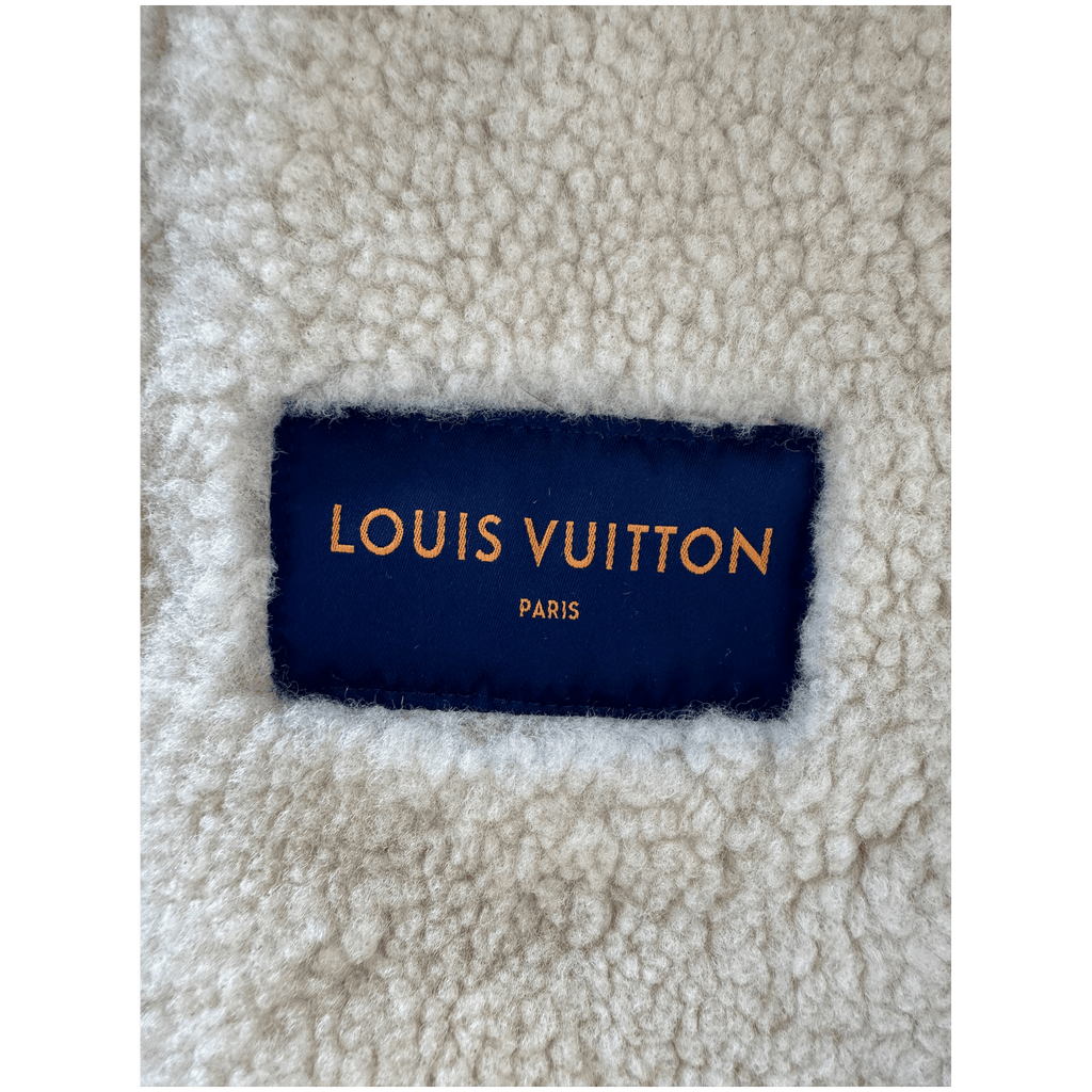 Louis Vuitton Brown Monogram Shearling Jacket