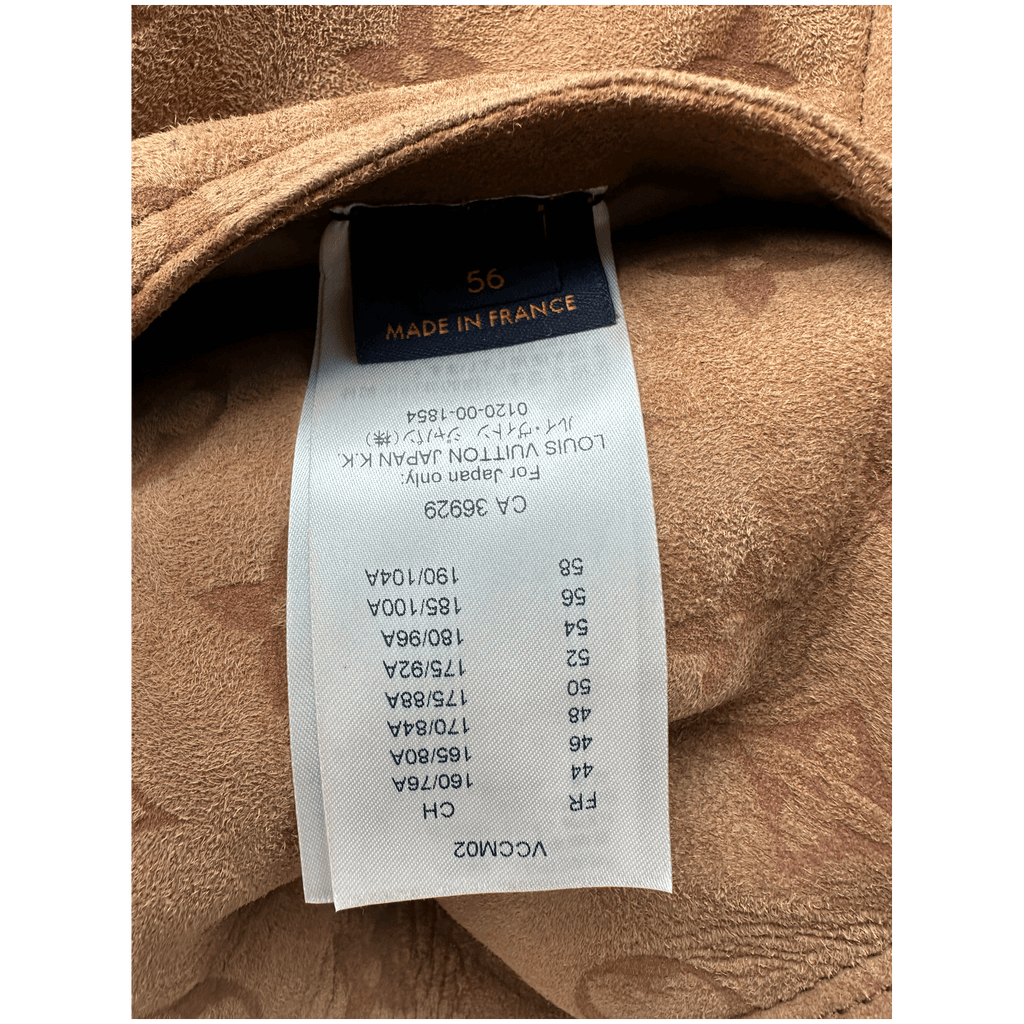 Louis Vuitton Brown Monogram Shearling Jacket