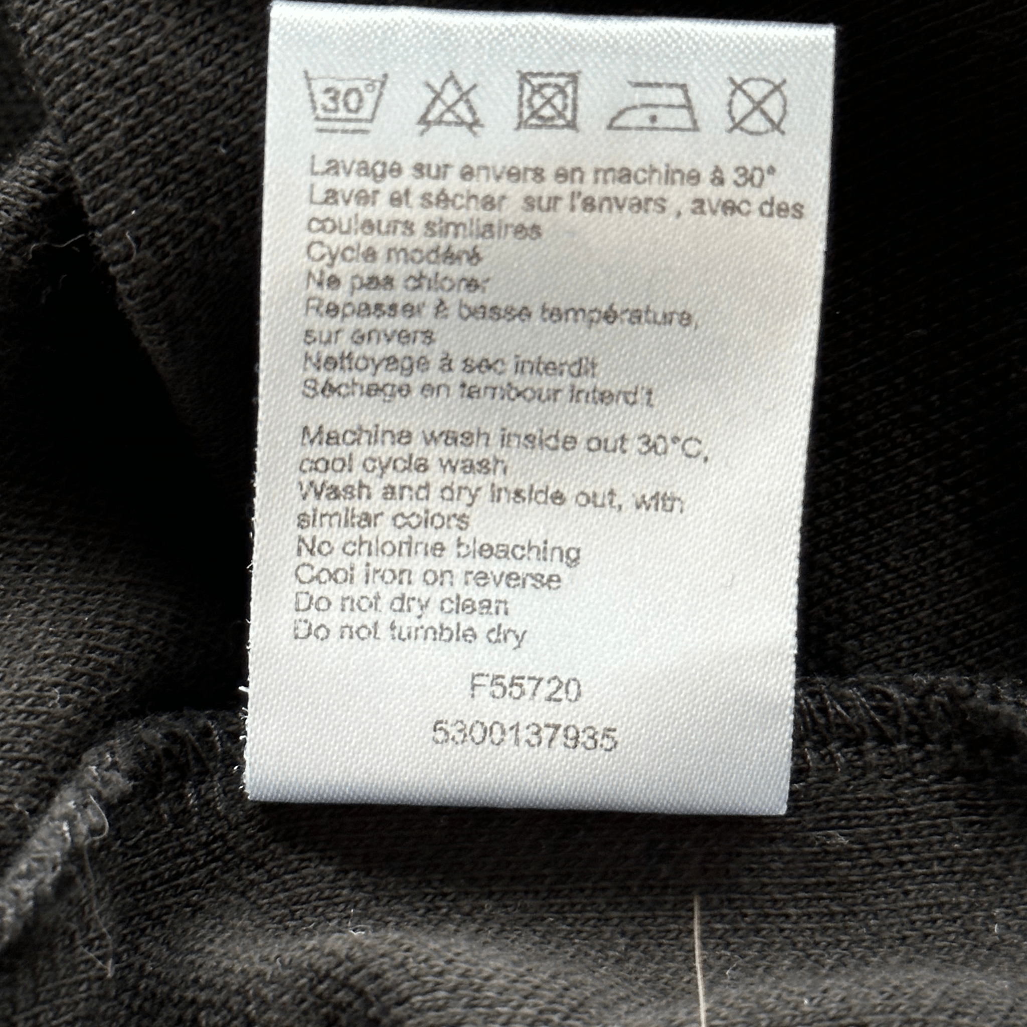 Louis Vuitton Black Embroidered Logo Polo T-Shirt