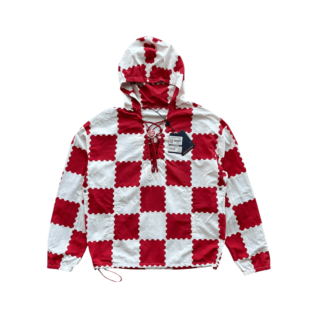 Louis Vuitton Nigo Red & White Checkered Windbreaker