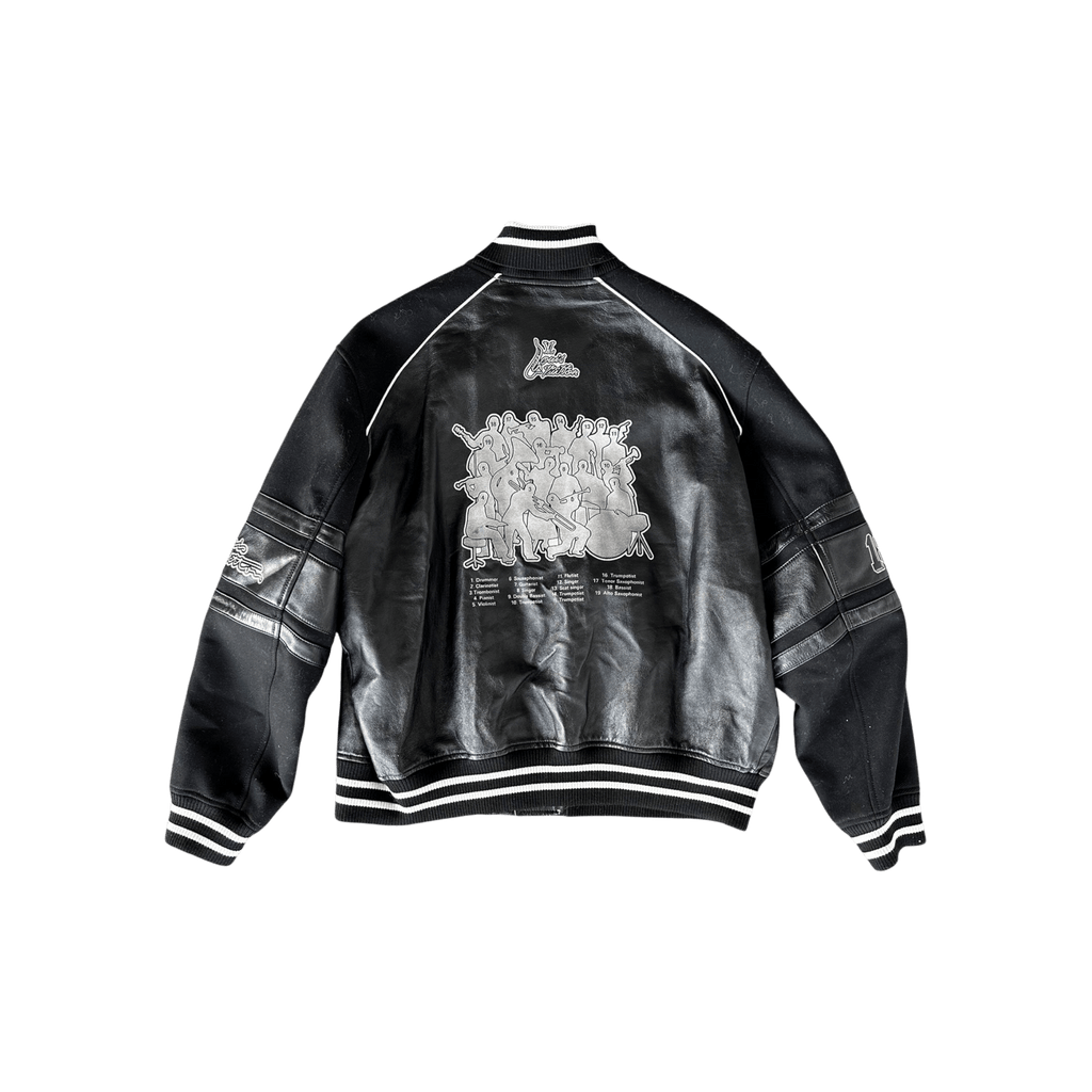 Louis Vuitton Black Leather Varsity Jacket