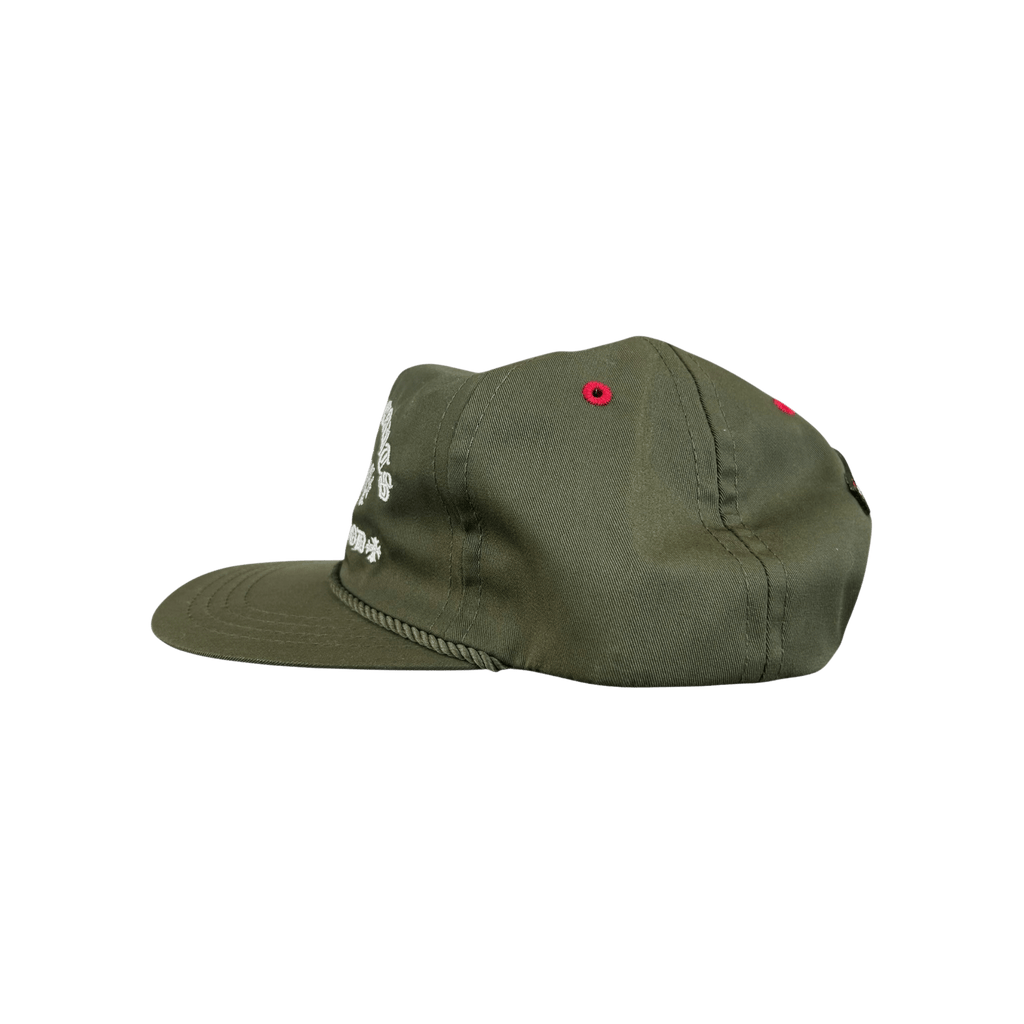 Chrome Hearts Olive & White Triple Cross Embroidered Hat - Morely TrendsChrome Hearts Type here:)