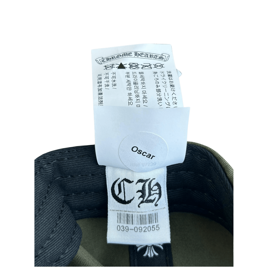 Chrome Hearts Olive & White Triple Cross Embroidered Hat - Morely TrendsChrome Hearts Type here:)