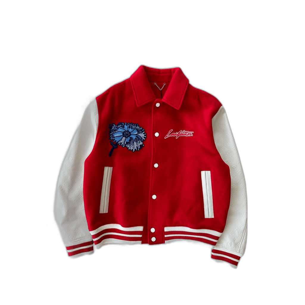 Louis Vuitton Yayoi Kusama Red & White Varsity Jacket - Morely TrendsLouis Vuitton Type here:)