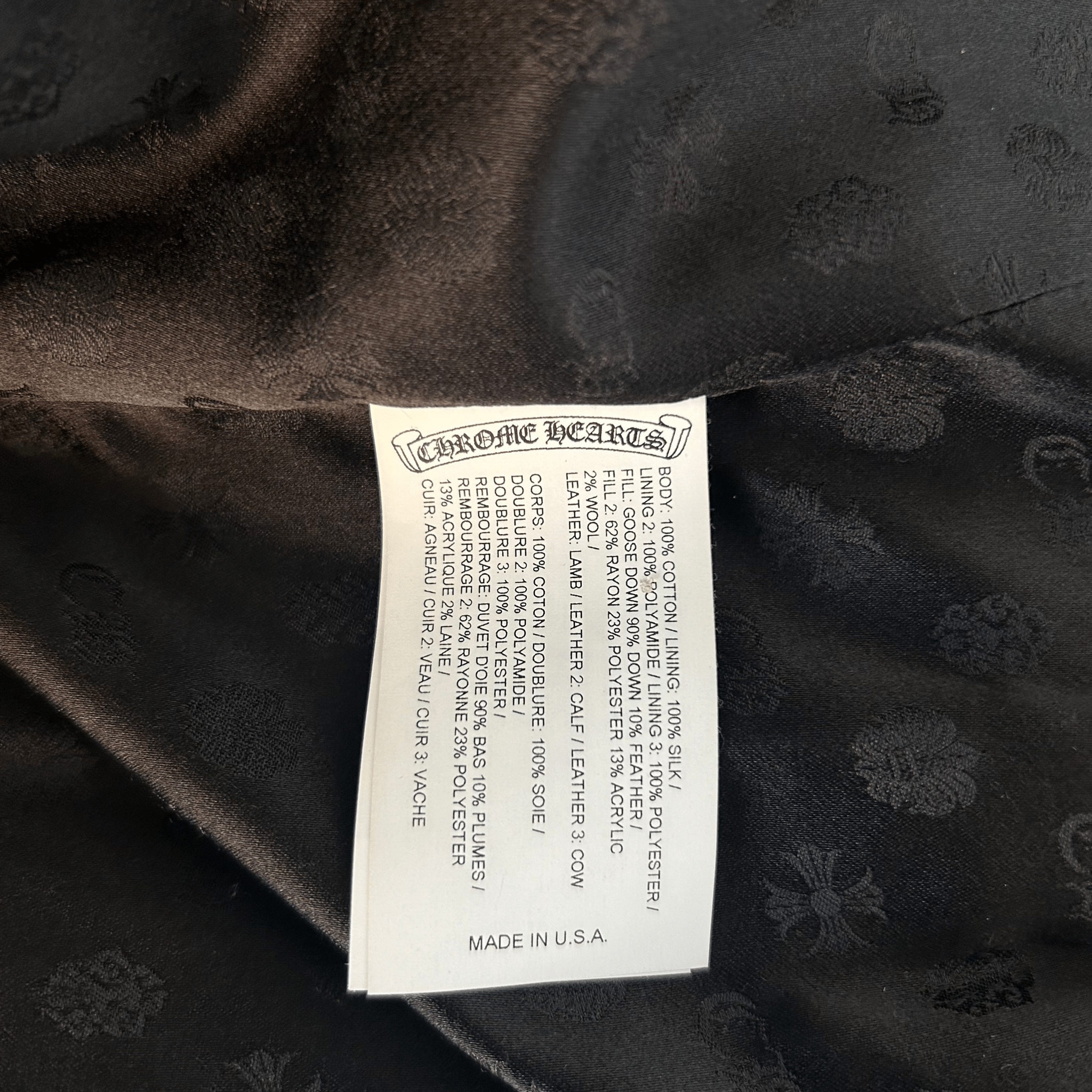 Chrome Hearts Beige Corduroy Chomper Puffer Jacket - Morely TrendsChrome Hearts Type here:)