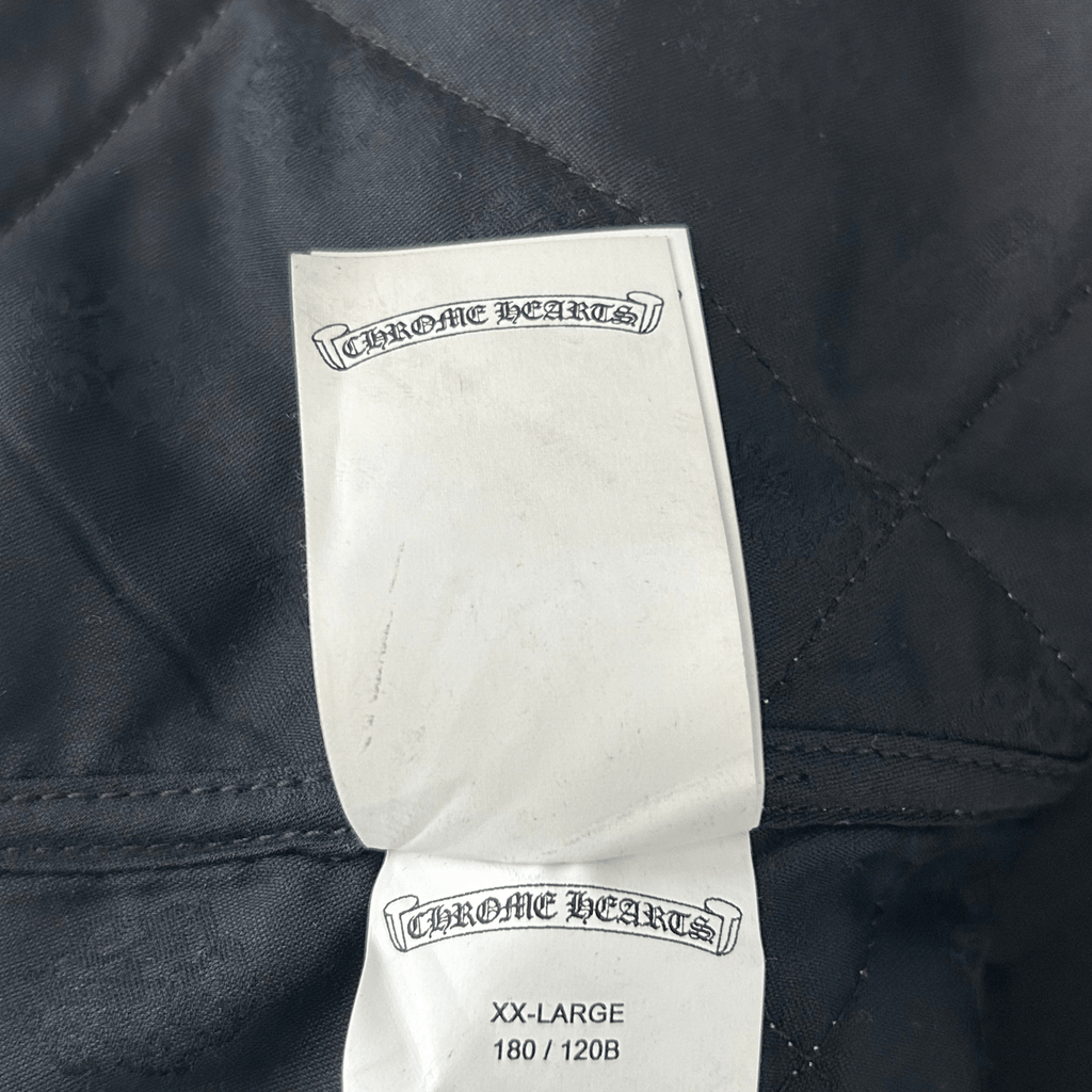 Chrome Hearts Grey Quilted Button Up Jacket - Morely TrendsChrome Hearts Type here:)