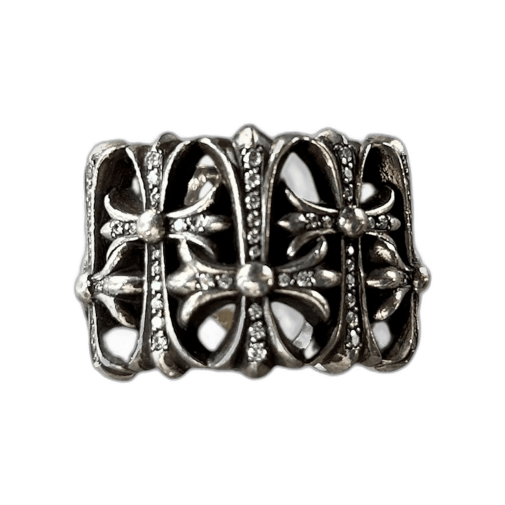 Chrome Hearts Silver & Diamond Cemetery Ring - Morely TrendsChrome Hearts Type here:)