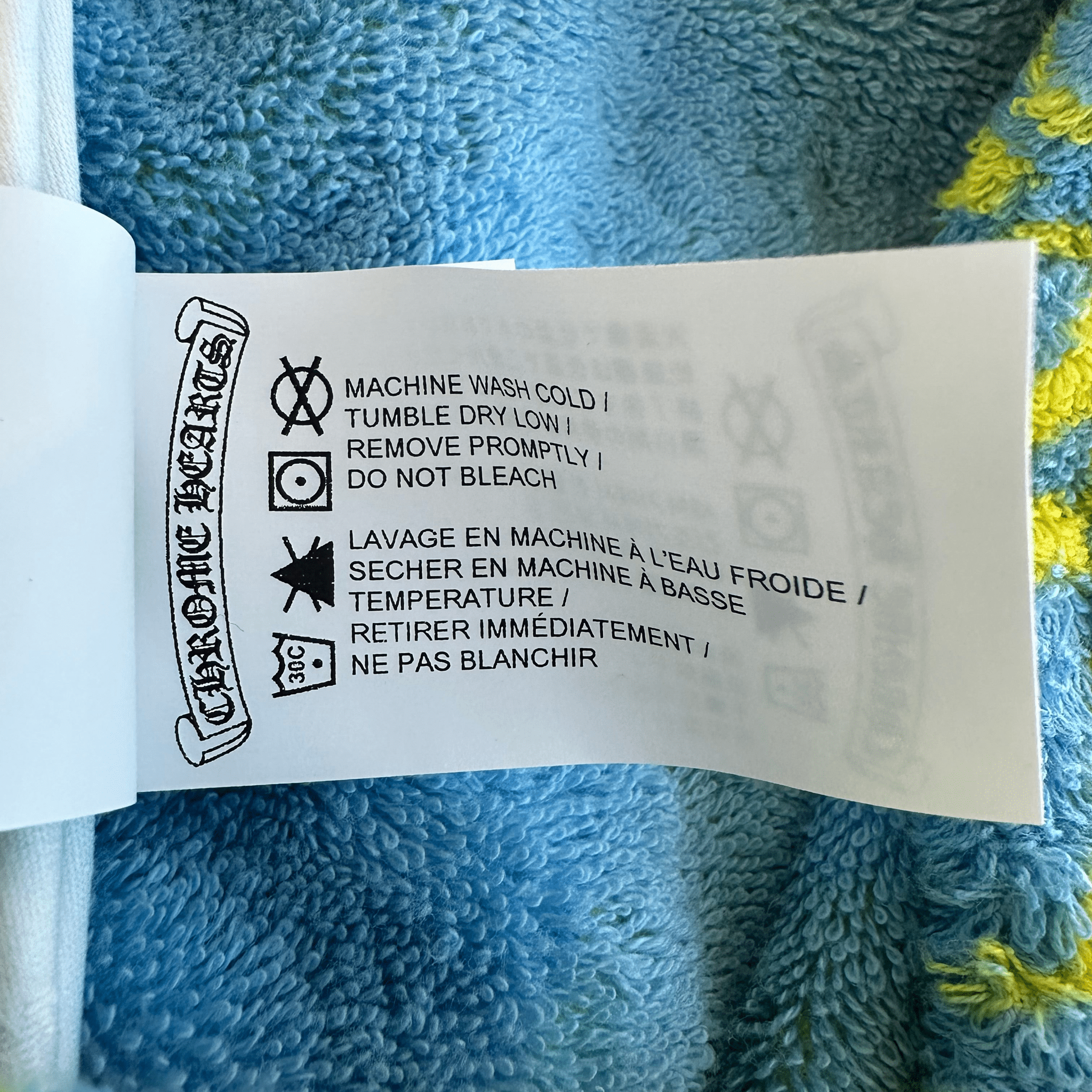 Chrome Hearts Yellow & Blue Print Towel Shorts - Morely TrendsChrome Hearts Type here:)