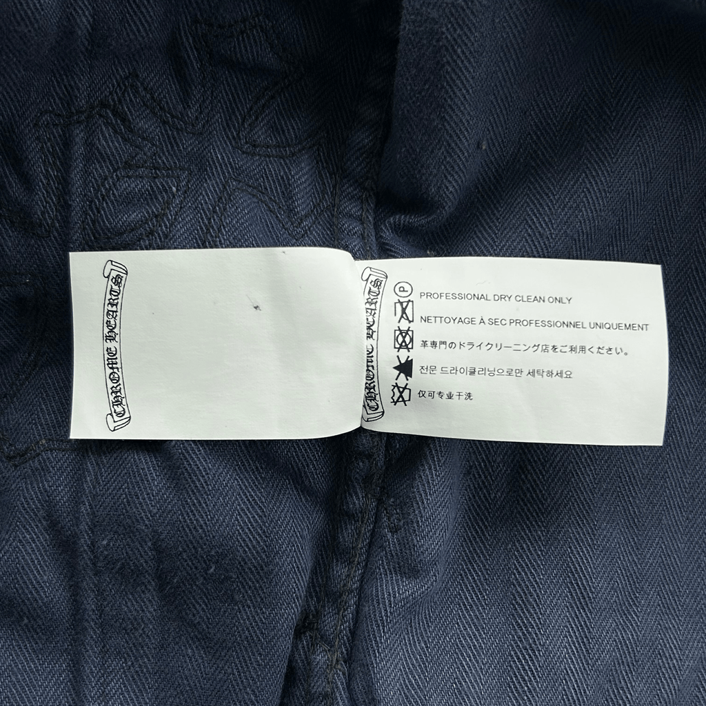 Chrome Hearts Gallery Dept Blue Cross Patch Vintage French Work Pants - Morely TrendsChrome Hearts Type here:)