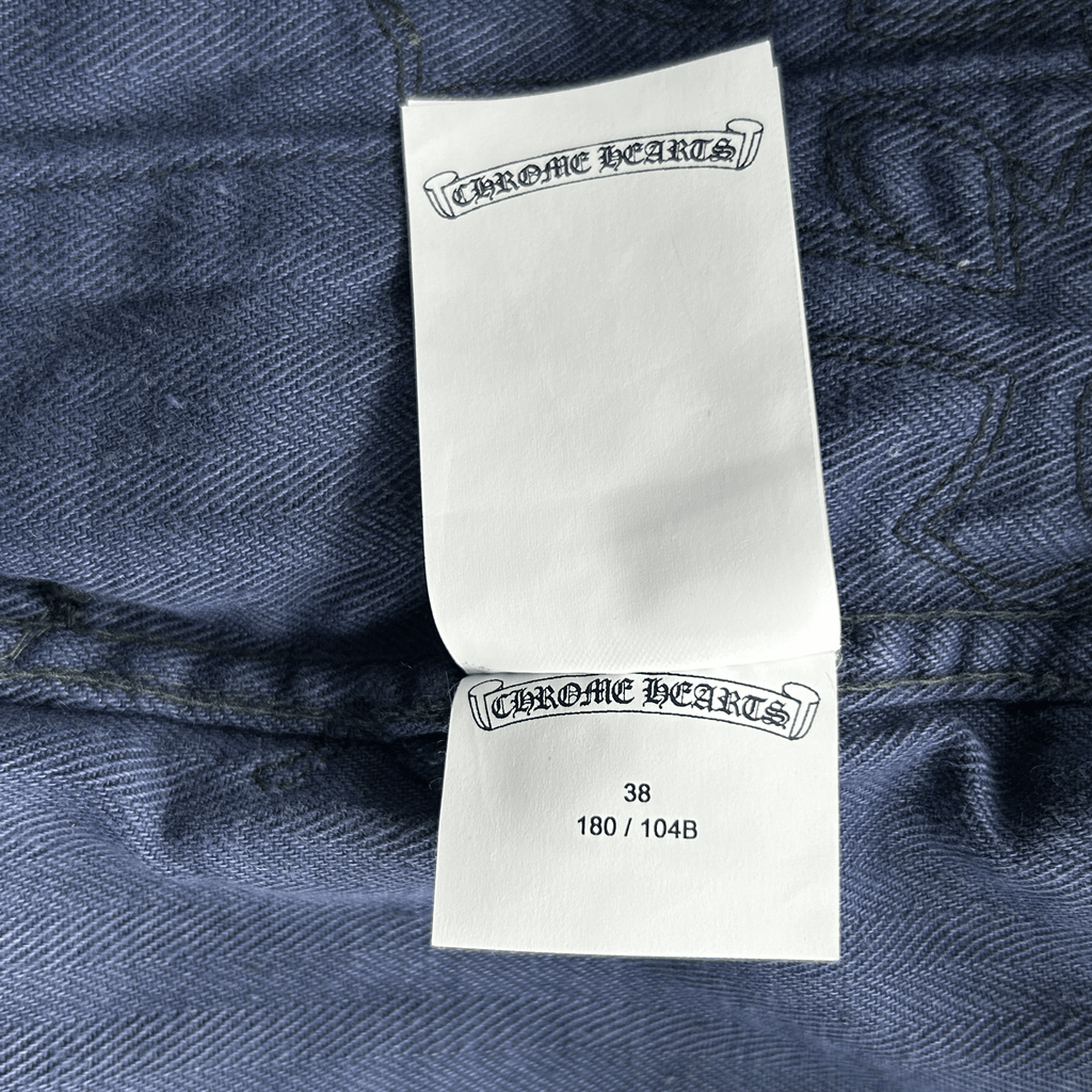 Chrome Hearts Gallery Dept Blue Cross Patch Vintage French Work Pants - Morely TrendsChrome Hearts Type here:)
