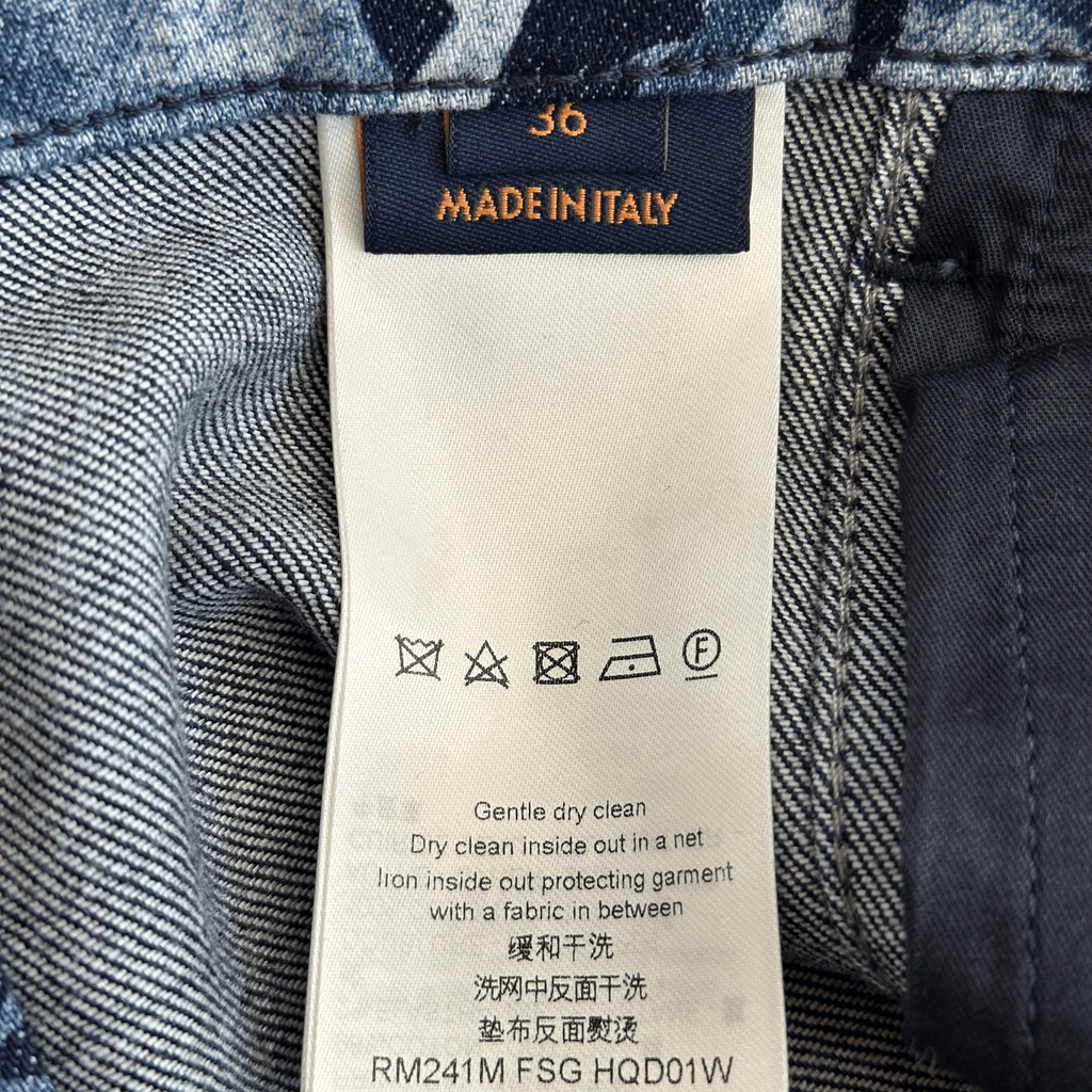 Louis Vuitton Blue Floral Monogram Jeans - Morely TrendsLouis Vuitton Type here:)