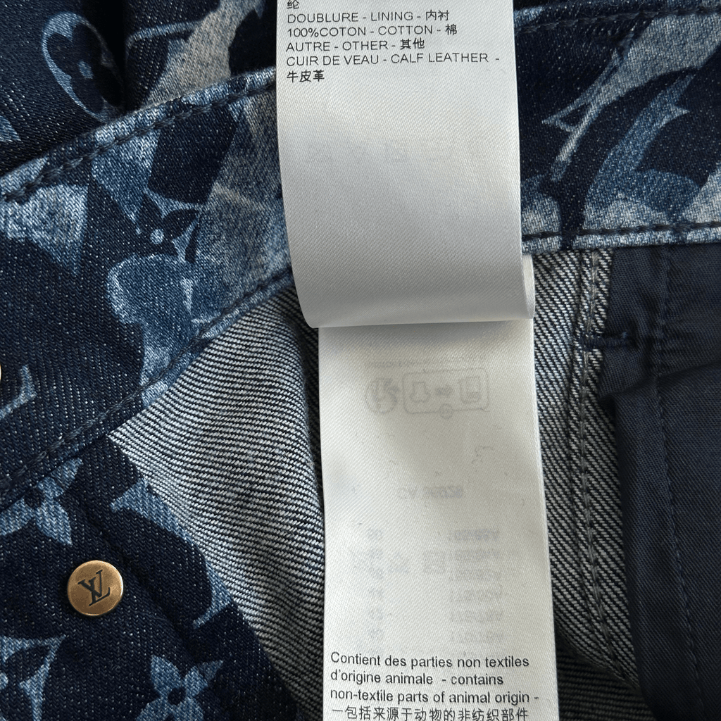 Louis Vuitton Blue Floral Monogram Jeans - Morely TrendsLouis Vuitton Type here:)