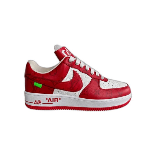 Louis Vuitton Nike Red & White Monogram Air Force 1 - Morely TrendsLouis Vuitton Type here:)