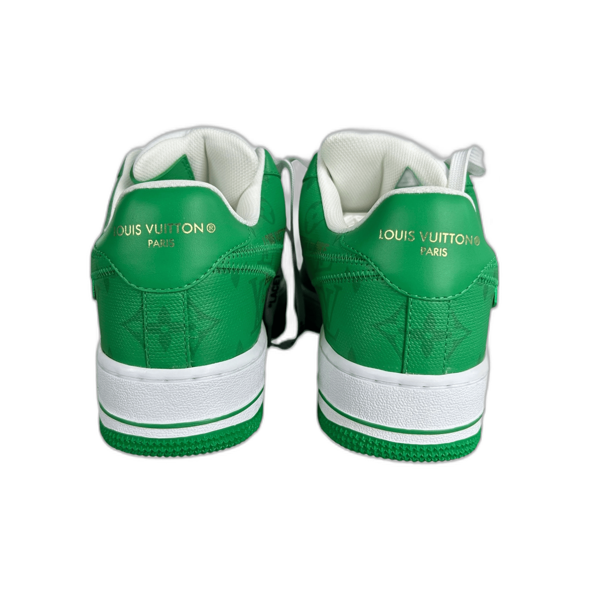 Louis Vuitton Nike Green & White Monogram Air Force 1 - Morely TrendsLouis Vuitton Type here:)