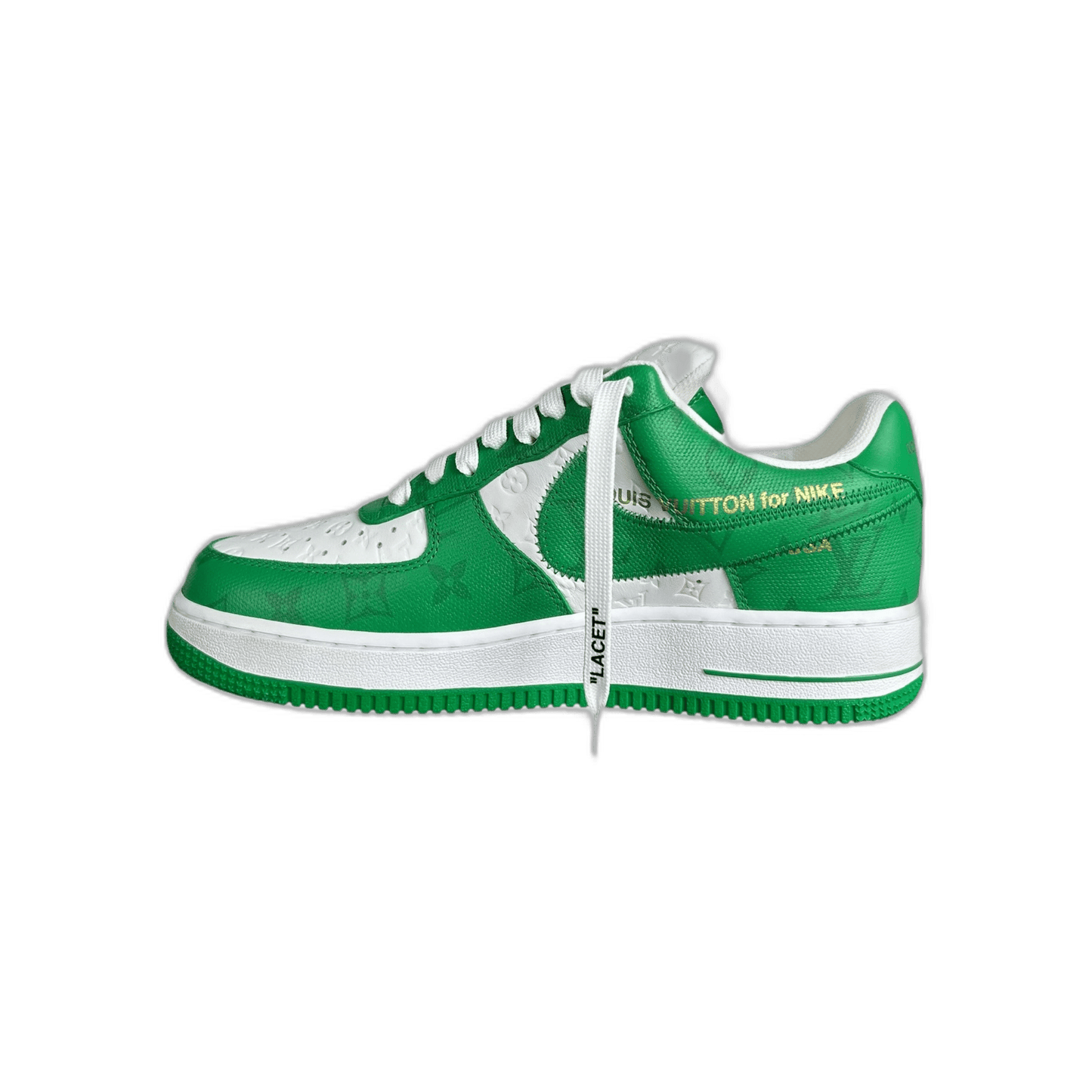 Louis Vuitton Nike Green & White Monogram Air Force 1 - Morely TrendsLouis Vuitton Type here:)