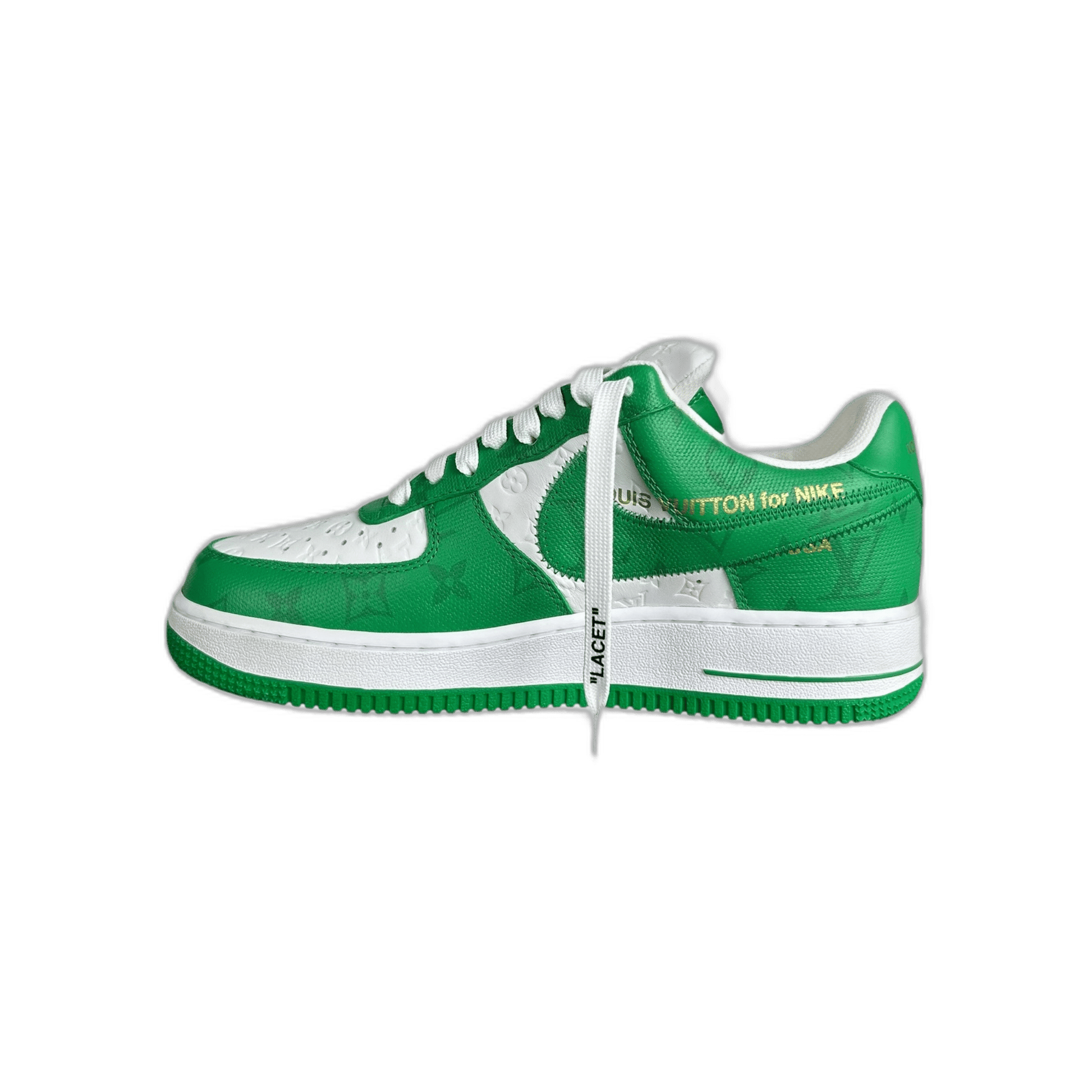 Louis Vuitton Nike Green & White Monogram Air Force 1 - Morely TrendsLouis Vuitton Type here:)