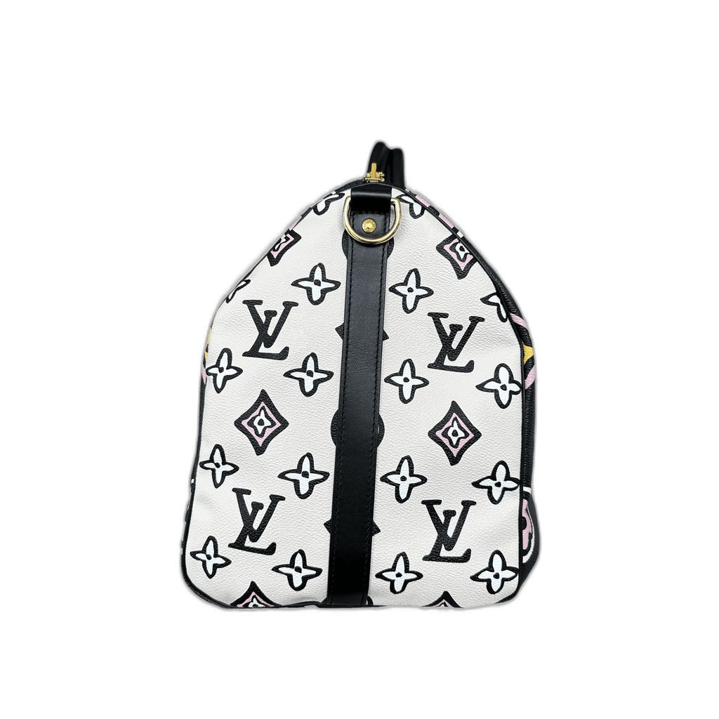 Louis Vuitton Black Wild At Heart Monogram Keepall 45 - Morely TrendsLouis Vuitton Type here:)