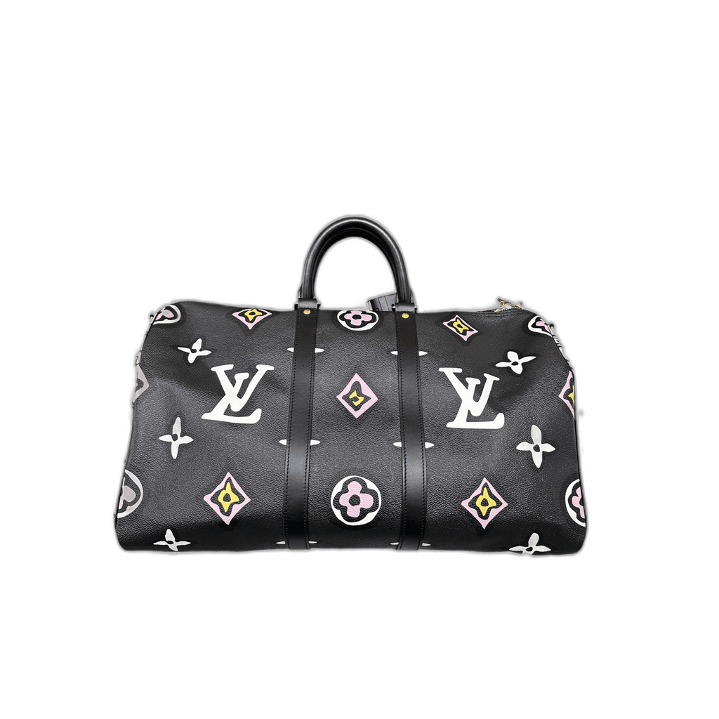 Louis Vuitton Black Wild At Heart Monogram Keepall 45 - Morely TrendsLouis Vuitton Type here:)