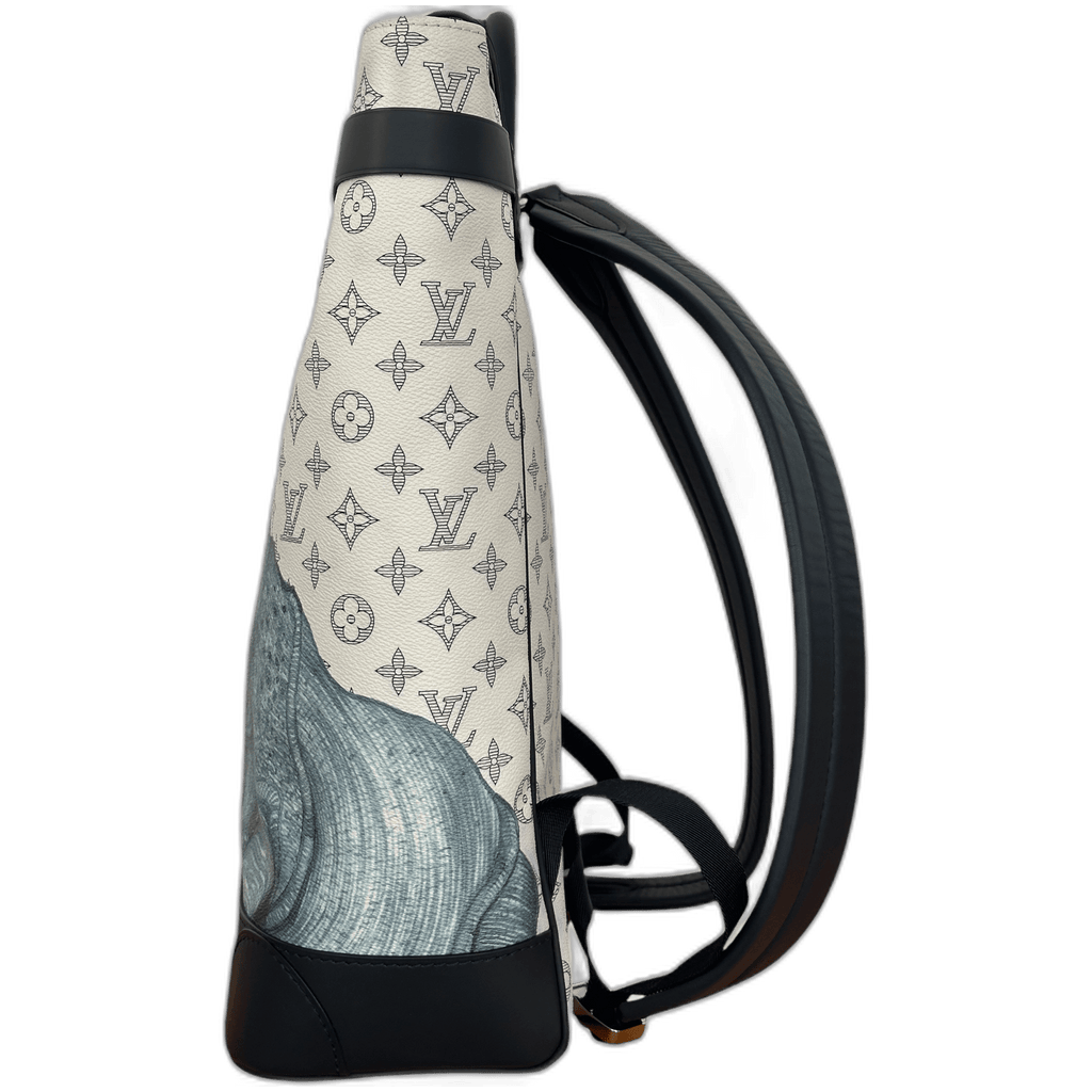 Louis Vuitton Chapman Brothers Cream Monogram Rhino Steamer Backpack - Morely TrendsLouis Vuitton Type here:)