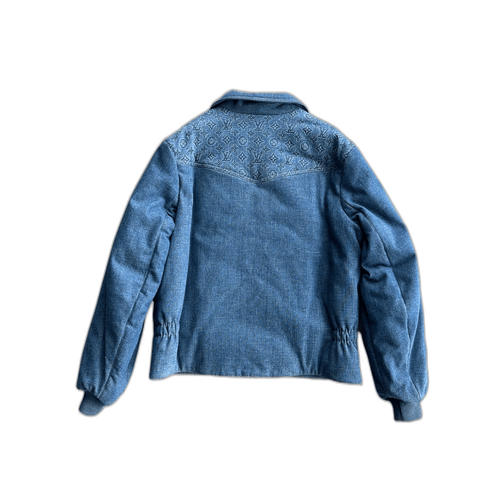 Louis Vuitton Blue Monogram Padded Denim Jacket - Morely TrendsLouis Vuitton Type here:)