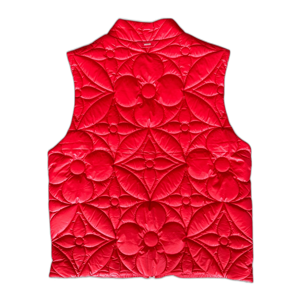 Louis Vuitton Red Flower Monogram Puffer Vest - Morely TrendsLouis Vuitton Type here:)