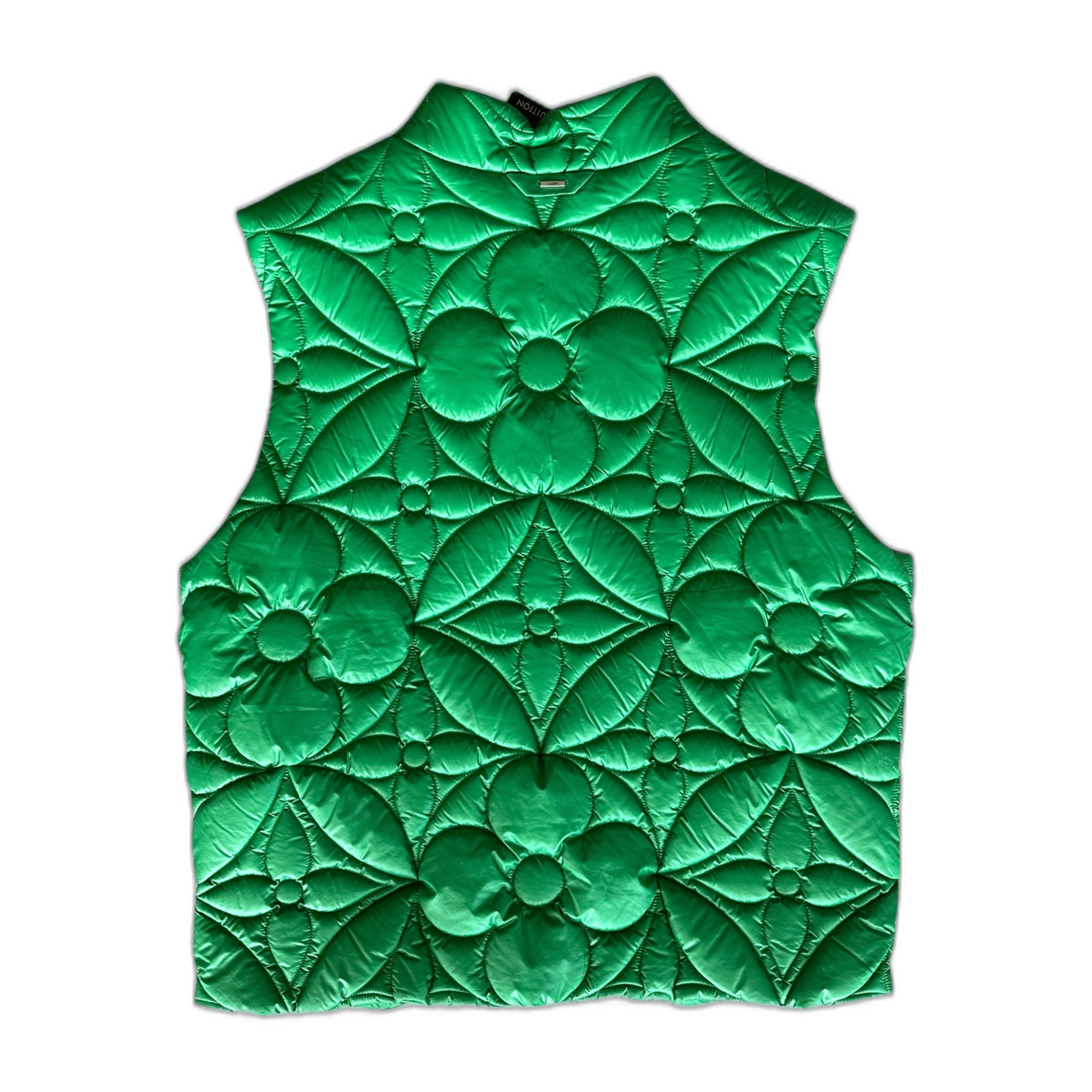 Louis Vuitton Green Flower Monogram Puffer Vest - Morely TrendsLouis Vuitton Type here:)