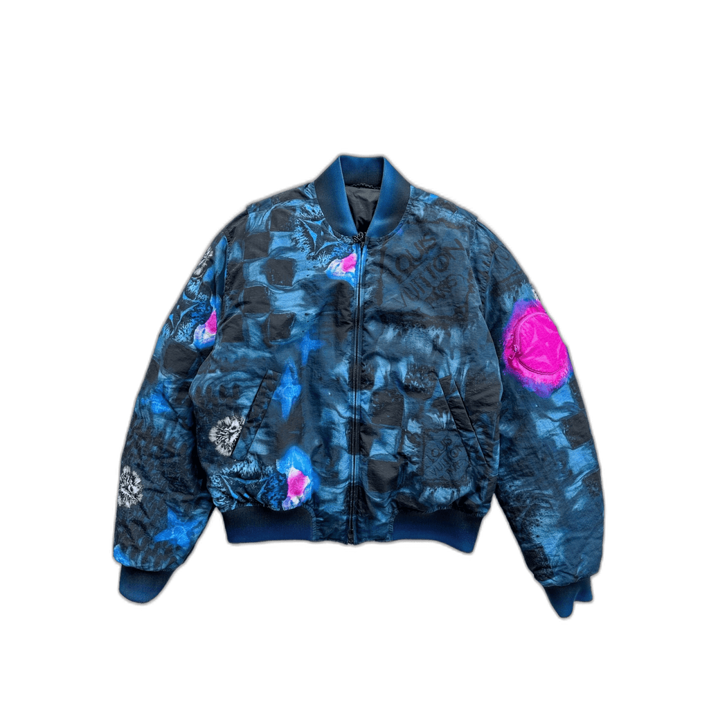 Louis Vuitton Blue Damier Salt Bomber Jacket - Morely TrendsLouis Vuitton Type here:)