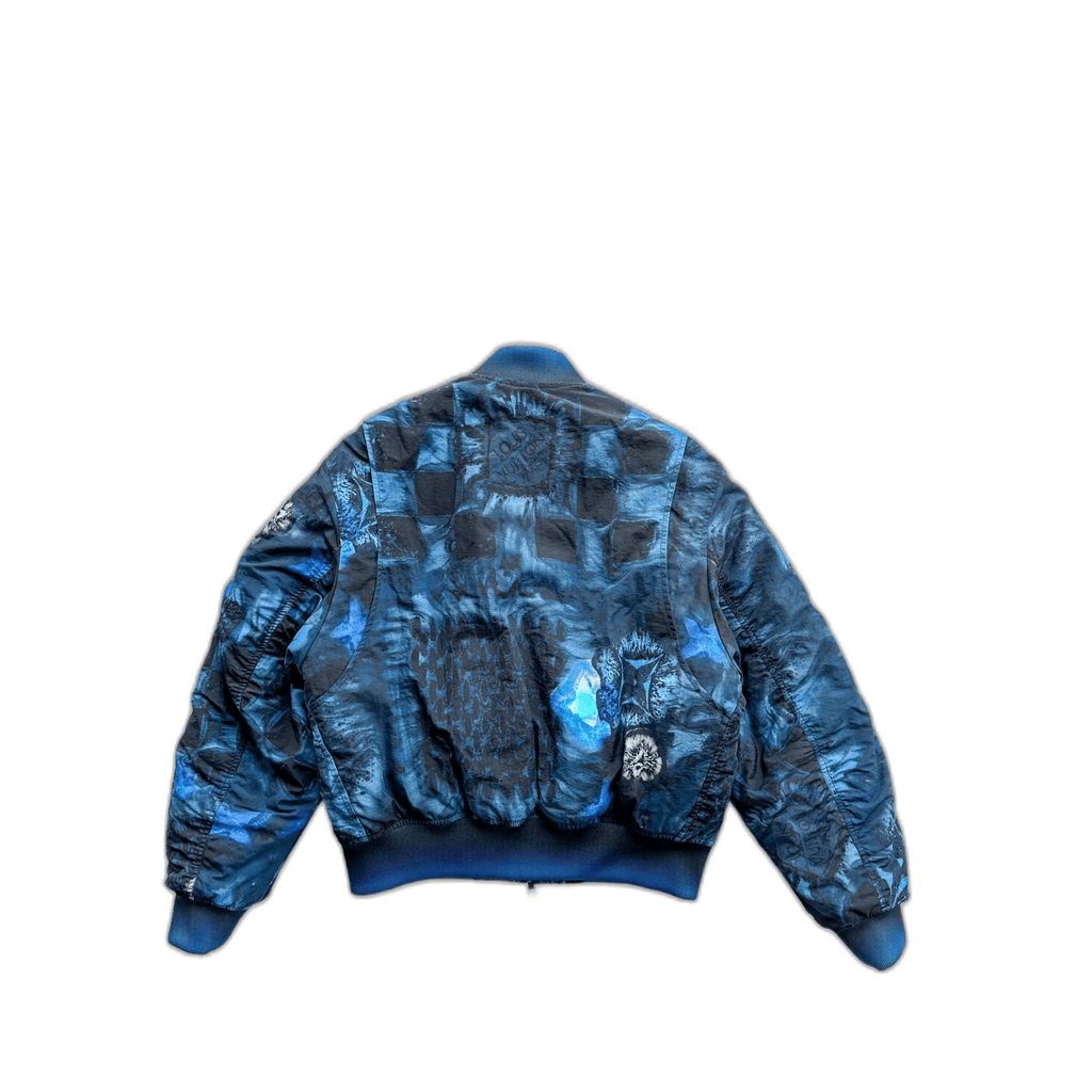 Louis Vuitton Blue Damier Salt Bomber Jacket - Morely TrendsLouis Vuitton Type here:)