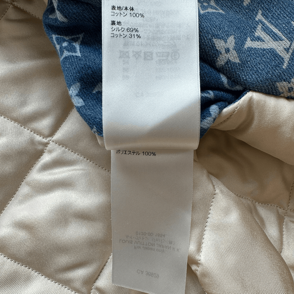 Louis Vuitton Blue Monogram Distressed Floral Workwear Jacket - Morely TrendsLouis Vuitton Type here:)