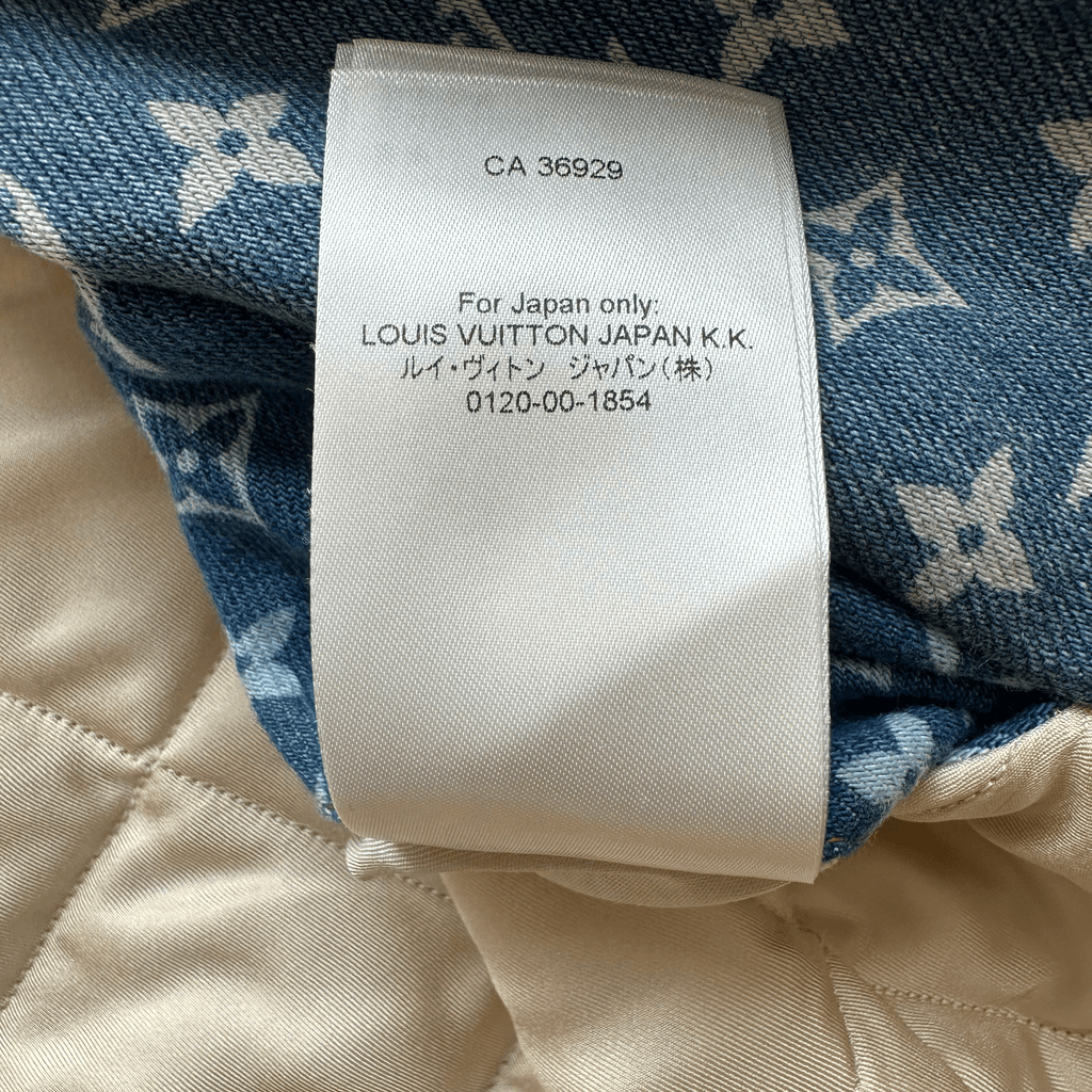 Louis Vuitton Blue Monogram Distressed Floral Workwear Jacket - Morely TrendsLouis Vuitton Type here:)